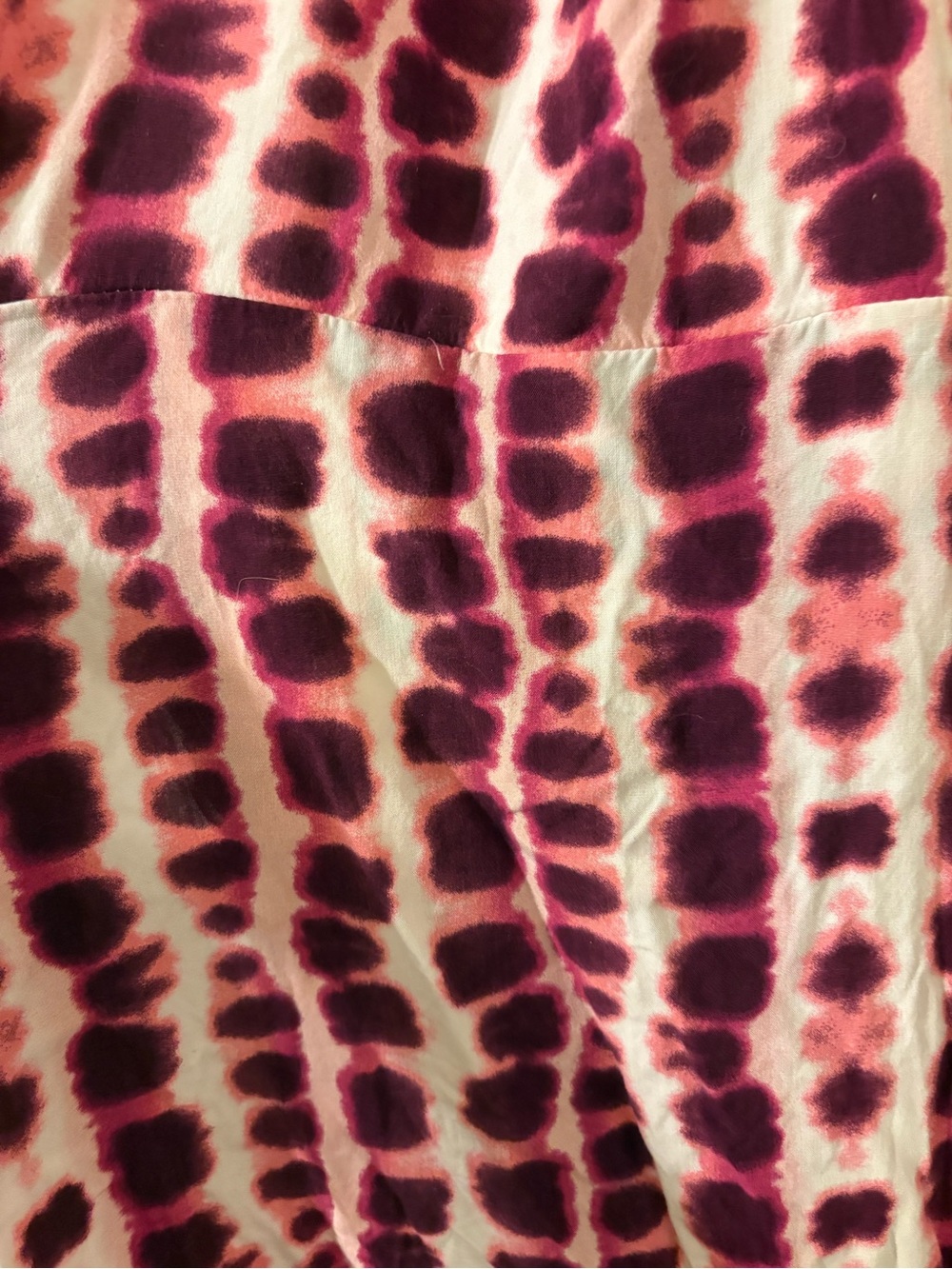 Tie-Dye Maroon and White Maxi Dress - Picture 2 of 2